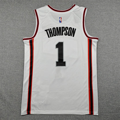 Men's Houston Rockets Amen Thompson #1 White 2024/25 Swingman Player Jersey - City Edition