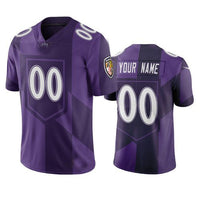 Custom1 Baltimore Ravens Purple Vapor Limited City Edition Jersey1 Stitched American Football Jerseys