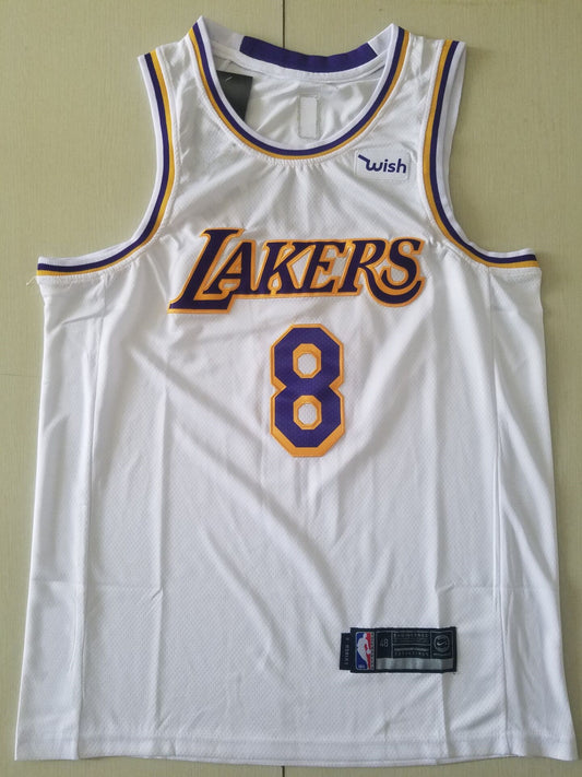 Men's Los Angeles Lakers Kobe Bryant #8 White Swingman Player Jersey1