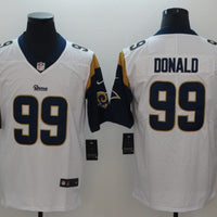 Men's Los Angeles Rams Aaron Donald #99 White Game Jersey1