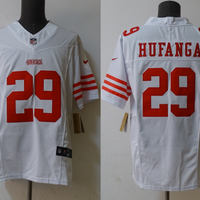 Men's San Francisco 49ers Talanoa Hufanga #29 White Game Jersey