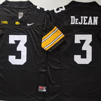 Men's Iowa Hawkeyes Cooper DeJean #3 Black Player Jersey