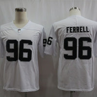 Men's Las Vegas Raiders Clelin Ferrell #96 White Game Player Jersey1