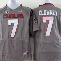 Men's South Carolina Gamecock Jadeveon Clowney #7 Gray Player Game Jersey