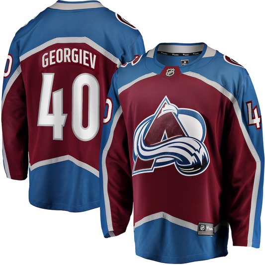 Men's Colorado Avalanche Alexandar Georgiev #40 Burgundy Home Breakaway Player Jersey1