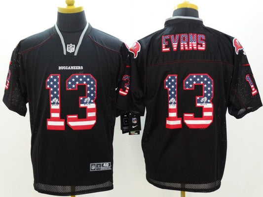 Men's Tampa Bay Buccaneers Mike Evans #13 Black Game Jersey1
