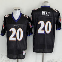 Ed Reed Baltimore Ravens Mitchell Ness Black Legacy Replica Player Jersey - JerseysFreak