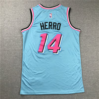 Men's Miami Heat Tyler Herro #14 Blue 2020/21 Swingman Jersey1