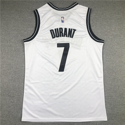 Men's Brooklyn Nets Kevin Durant White 2019 Fast Break Player Movement Jersey1