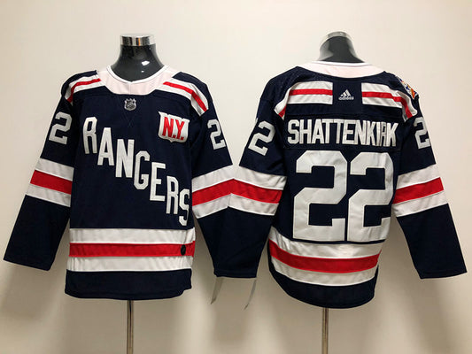 Men's New York Rangers Kevin Shattenkirk #22 Navy Player Game Jersey1
