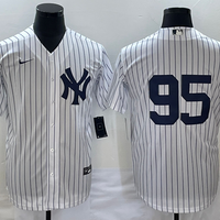 Men's New York Yankees Oswaldo Cabrera #95 White Replica Player Name Jersey1