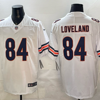 Men's Chicago Bears Colston Loveland #84 White Vapor F.U.S.E. Limited Jersey