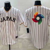 Men's Japan Baseball White 2026 World Baseball Classic Team Jersey