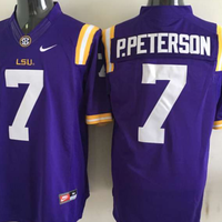 Men's LSU Tigers Patrick Peterson #7 Purple Player Game Jersey