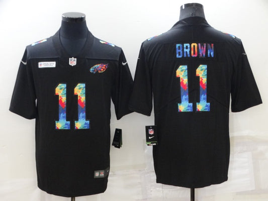 Men's Philadelphia Eagles A.J. Brown #11 Black Alternate Game Jersey1