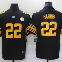 Men's Pittsburgh Steelers Najee Harris #22 Black Alternate Legend Jersey1