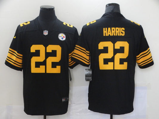 Men's Pittsburgh Steelers Najee Harris #22 Black Alternate Legend Jersey1