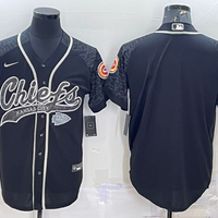 Men's Kansas City Chiefs Black RFLCTV Limited Blank Jersey1