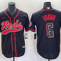 Men's Cincinnati Reds Jonathan India #6 Black Replica Player Jersey1 Joint Edition
