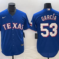 Men's Texas Rangers Adolis Garcia #53 Blue Replica Baseball Jersey1