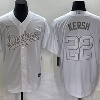 Men's Los Angeles Dodgers Clayton Kershaw #22 White Replica Player Jersey1