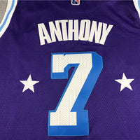 Men's Los Angeles Lakers Carmelo Anthony Purple Swingman Jersey1 - City Edition