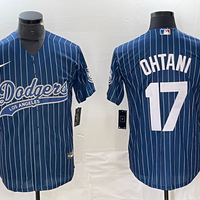 Men's Los Angeles Dodgers Shohei Ohtani #17 Blue Game Jersey1 Joint Edition