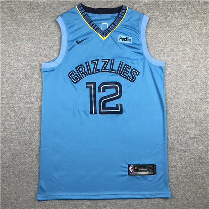 Men's Memphis Grizzlies Ja Morant #12 Blue Replica Fast Break Jersey1