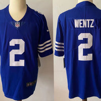 Men's Indianapolis Colts Carson Wentz #2 Blue Game Player Jersey1