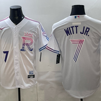 Men's Kansas City Royals Bobby Witt Jr. #7 White 2026 City Connect Stadium Jersey