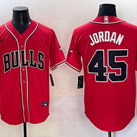 Men's Chicago Bulls Michael Jordan #45 Red Limited Player Jersey