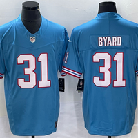 Men's Tennessee Titans Kevin Byard #31 Light Blue Oilers Throwback Vapor F.U.S.E. Limited Jersey1