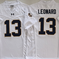 Men's Norte Dame Fighting Irish Riley Leonard #13 White Player Jersey