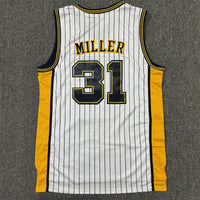 Men's Indiana Pacers Reggie Miller #31 White Hardwood Classics Swingman Jersey1