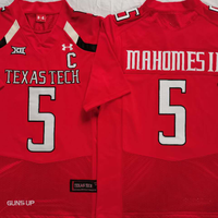 Men's Texas Tech Red Raiders Patrick Mahomes #5 Red Player Game Jersey