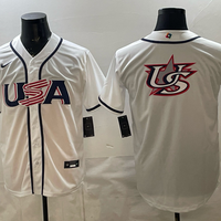 Men's USA Baseball White 2026 World Baseball Classic Game Jersey