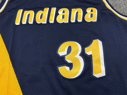 Men's Indiana Pacers Reggie Miller #31 Navy Replica Jersey1