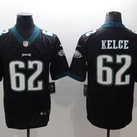 Men's Philadelphia Eagles Jason Kelce #62 Black Game Jersey1