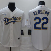 Men's Los Angeles Dodgers Clayton Kershaw #22 White Stitched Jersey1