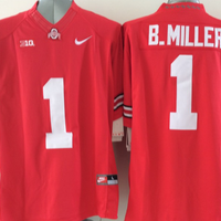 Men's Ohio State Buckeyes Braxton Miller #1 Scarlet Player Game Jersey
