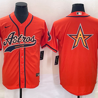 Men's Houston Astros Orange Alternate Replica Jersey1 Joint Edition