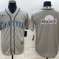 Men's Seattle Mariners Gray Replica Team Jersey1