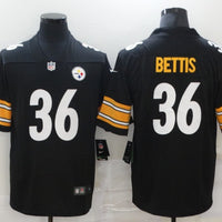 Men's Pittsburgh Steelers Jerome Bettis #36 Black Game Jersey1