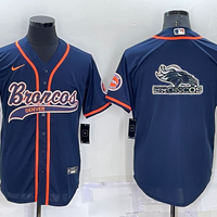 Men's Denver Broncos Navy Game Jersey1