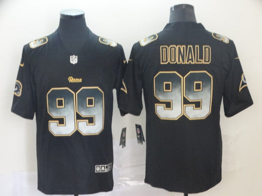 Men's Los Angeles Rams Aaron Donald #99 Black Alternate Game Jersey1