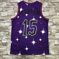 Men's Toronto Raptors Vince Carter Purple Hardwood Classics Swingman Jersey1