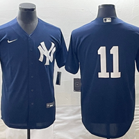 Men's New York Yankees Anthony Volpe #11 Navy Replica Player Name Jersey1