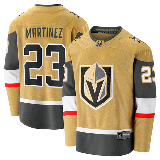 Men's Vegas Golden Knights Alec Martinez #23 Gold Home Breakaway Jersey1
