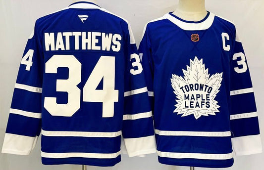 Men's Toronto Maple Leafs Auston Matthews #34 Fanatics Blue Jersey