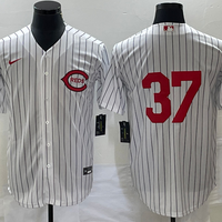 Men's Cincinnati Reds Tyler Stephenson #37 White 2022 MLB at Field of Dreams Game Authentic Player Jersey1